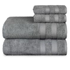 Jogo De Toalhas Fio Penteado Macia 5 Banho E 5 Rosto Comfort