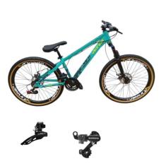 Bicicleta Vikingx Tuff 30 Aro 26 21v Cambio Shimano Dianteiro Traseiro