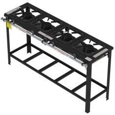 Fogão Industrial Gastromaq 4 Bocas Simples Baixa Pressão Fg304ls