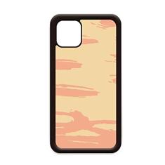 Capa com estampa de plantas abstratas laranja para iPhone 12 Pro Max para Apple Mini Mobile Case Shell