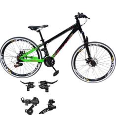 Bicicleta Vikingx 21v Aro 26 Tuff 44 Trocadores e Cambio Shimano Trase