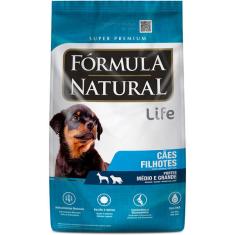 Ração Fórmula Natural Life Super Premium para Cães Filhotes Raças Médias e Grandes - 7 Kg