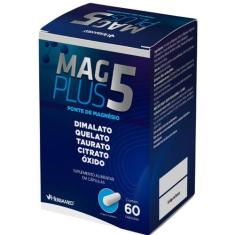 Mag 5 Plus Fonte De Magnésio - Caixa 60 Caps - Herbamed