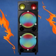 Caixa de Som Philips Party Speaker 2400W TAX5509, Bivolt