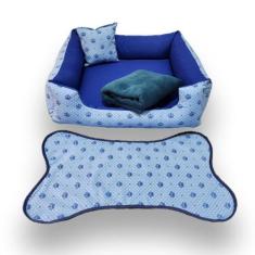cama caminha  P cama pet pequeno 50x50cm kit pet cama +manta e tapete 