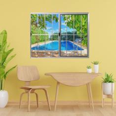 Janela Vitrô de Alumínio 2 Folhas 100 x 80cm Linha Modular Cinza