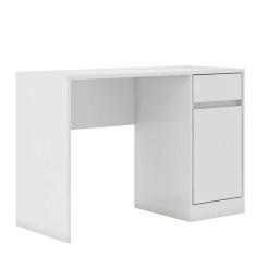 Escrivaninha Office Morada Com 1 Porta E 1 Gaveta Branco Demóbile Branco