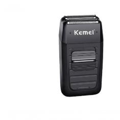 Barbeador Elétrico Kemei 2 Em 1 Lamina Dupla 220v Km-1102