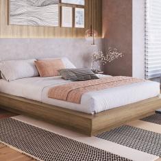 Cama Casal Queen Suspensa 140-160 Zurique Mel