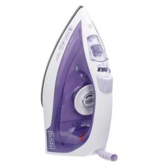 Ferro De Passar A Vapor Black Decker FX1050 Branco Com Roxo 220V