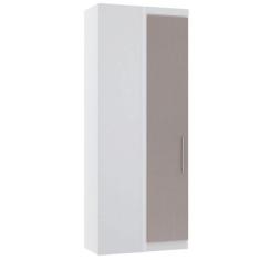 Guarda Roupa de Canto Reto Modulado 90cm 1 Porta Alpes Luciane Móveis,