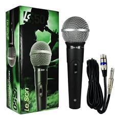 Microfone De Mão Dinâmico Ls50 Preto Leson, Leson, Ls50