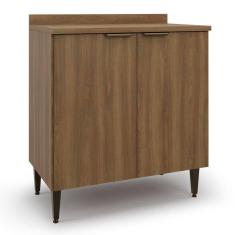 Balcão para Cozinha 2 Portas Paris Nogal Manchester