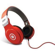 HEADSET GROOVE HP102 - VERMELHO E CINZA - OEX, 48.0100
