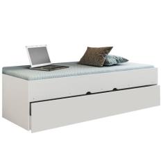 Bicama Solteiro Cama Auxiliar 100% MDP Chiara Branco - Phoenix - Phoen