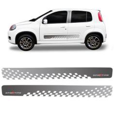 Faixa Lateral Fiat Uno Sporting 2013/ Adesivo Grafite - SPORTINOX, Uno