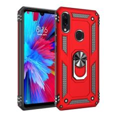 SORAKA Capa para Xiaomi Redmi Note 7 com suporte para anel Capa Slim Fit de TPU macio Capa Xiaomi Redmi Note 7 com placa de metal para suporte magnético de telefone para carro