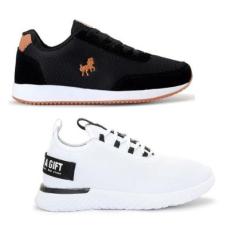 Kit de Tênis Masculino Caminhada Academia 2 Pares BF Shoes-Masculino
