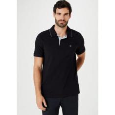 Camisa Polo Hering Básica Regular Em Piquet Com Bordado Masculina-Masculino
