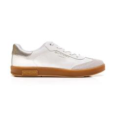 Tênis Casual Feminino  Bottero Em Couro Sneakers - Branco-Feminino