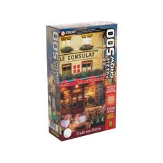 Café em Paris Puzzle 500 Peças - Grow