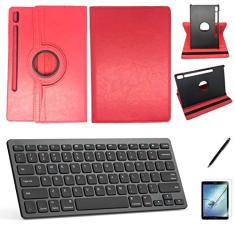 Kit Capa/Teclado/Can/Pel Galaxy Tab S6 T860/T865 10.5 Vermelho