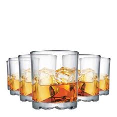 Jogo de Copos Para Whisky Mirage On The Rocks Vidro 280ml 6 Pcs - Ruvolo