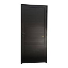 Porta de Alumínio Lambril Super 210cm x 80cm Brimak Preto