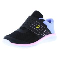 Cross Trekkers Tênis de corrida Gusto para meninos e meninas, Preto/pervinca/rosa, 17