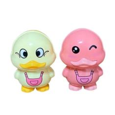 Kit 2 Mini Brinquedo Carrinho A Ficção Em Formato Patinho E Caranguejo