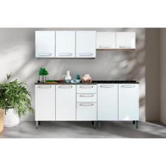 Kit de Cozinha Completa 4 Peças Evidence (2 Armários + 2 Balcões) C4P5