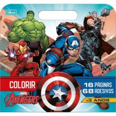 Livro Álbum Infantil de Colorir Pintar Personagens Disney Marvel + 68 