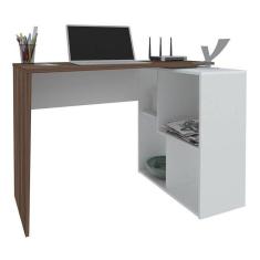 Escrivaninha Artany Urban 2 Prateleiras Ipê