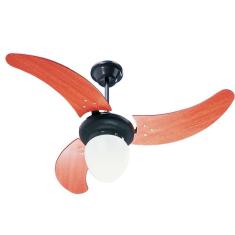 Ventilador de Teto 110V Buzios Max Tron Ventiladores Preto/Mogno