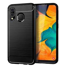 Capa para Samsung Galaxy A40, sensação macia, proteção total, anti-arranhões e impressões digitais + capa de celular resistente a arranhões para Samsung Galaxy A40