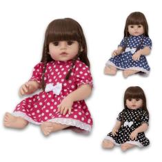 Boneca Reborn Realista Cabelo Castanho com 13 Acessórios - Cegonha Reb