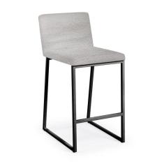 Banqueta Tulipa Aço Carbono Preto - Drop mobiliário