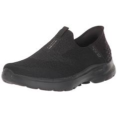 Skechers Tênis feminino Hands Free Slip-ins Go Walk 6-Fabulous View, Preto, 34