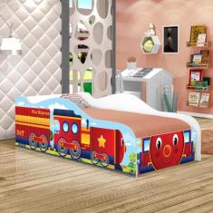 Cama Trenzinho Kids Infantil Com Colchão - CasaH