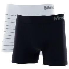 Kit 2 Cuecas Boxer Mash Masculina Microfibra Sem Costura