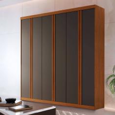 Guarda Roupa Casal Boston 6 Portas e 4 Gavetas MDF Moderna