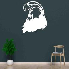 Quadro Decorativo Adorno Gavião 3mm Vazado - Mdf - Decoarts, Branco