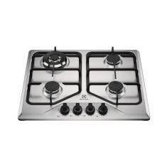 Cooktop 4 Bocas a Gás Electrolux Inox Experience Multi Chama e Grade Ferro Fundido (KE4XC) - Bivolt