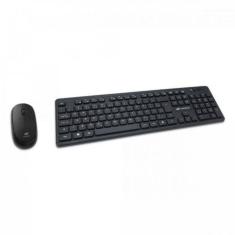 Kit Teclado + Mouse Sem Fio K-w20bk Preto C3tech