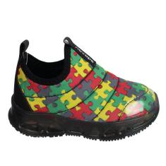 Tênis Infantil Menino Novopé 30001250 Com Led-Masculino