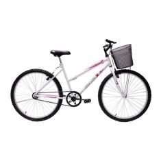 Bicicleta Aro 26 Feminina Mono Sem Marcha Com Cesta Saidx-Feminino