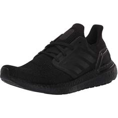 Adidas Ultraboost 20 feminino, Preto/Preto/Vermelho Solar., 34