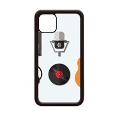 Capa de fone de ouvido de guitarra com microfone de CD para iPhone 12 Pro Max para Apple Mini Mobile Case Shell