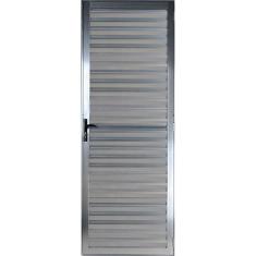 Porta palheta 2,10x80 lado ESQUERDO no alumínio brilhante