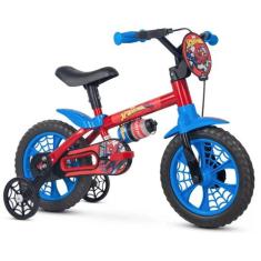 Bicicleta Infantil Aro 12 Spider Man Nathor - Vermelho